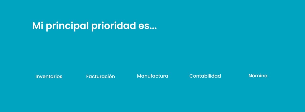 Principales prioridades de empresas por industrias y modulos