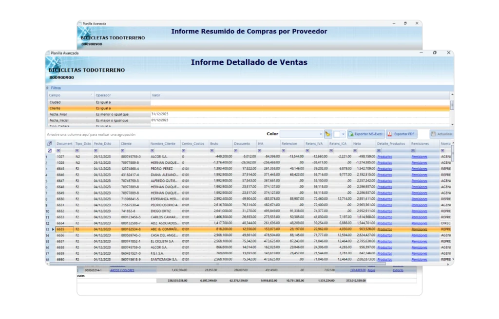 Módulos Factura